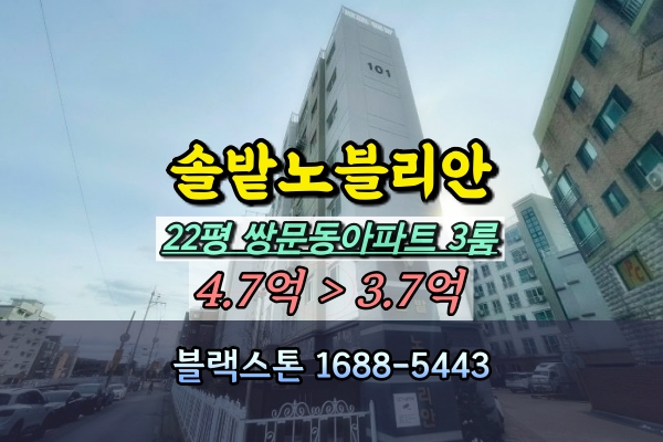  솔밭공원 승윤노블리안 경매 22평 3룸