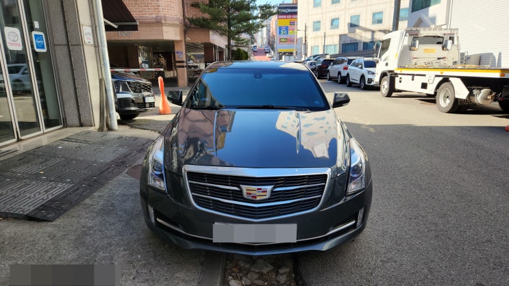  캐딜락 ATS 순정 터치 패널 파손으로 순정터치 패널 교체 작업