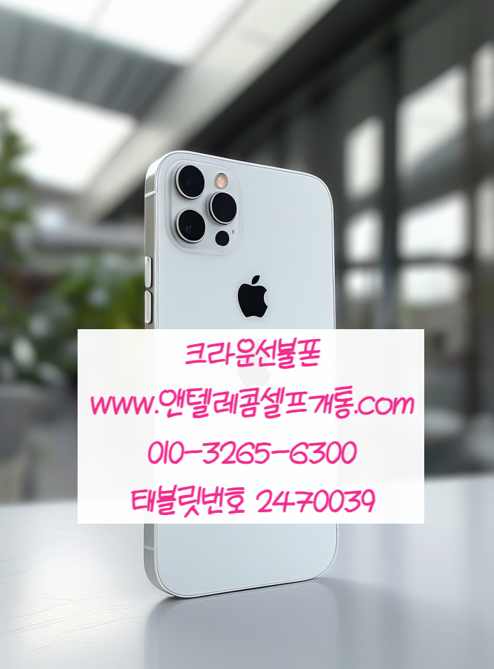  선부동선불폰 편의점유심 엔텔레콤셀프개통