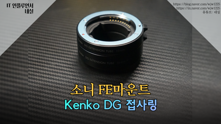  소니 미러리스 Kenko DG 접사링 으로 매크로사진 촬영하기