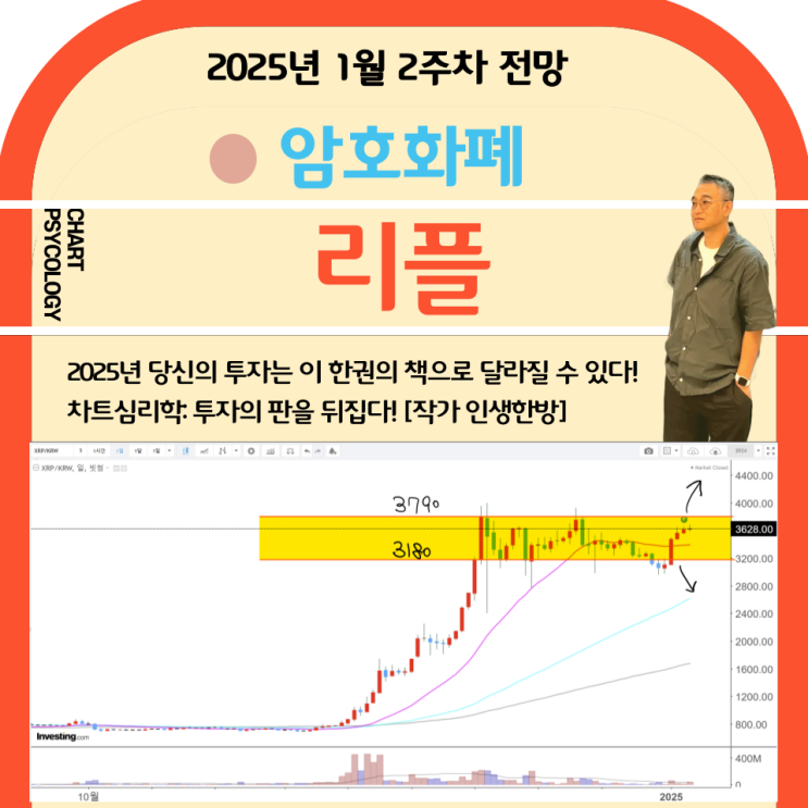  리플 시세 분석 - 고점 돌파할까? 리플 전망 2025년 1월 2주차