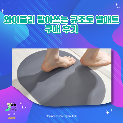  와이즐리 빨아쓰는 규조토 발매트 구매 후기