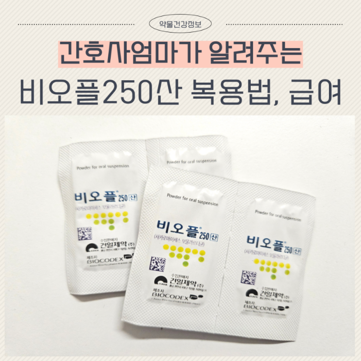  비오플250산 복용법 가격 유산균