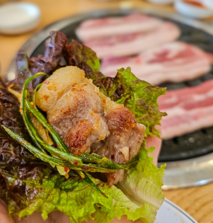  부천 회식장소 늘봄숯불갈비 도당동 맛집 신년모임 추천 | 선진포크한돈