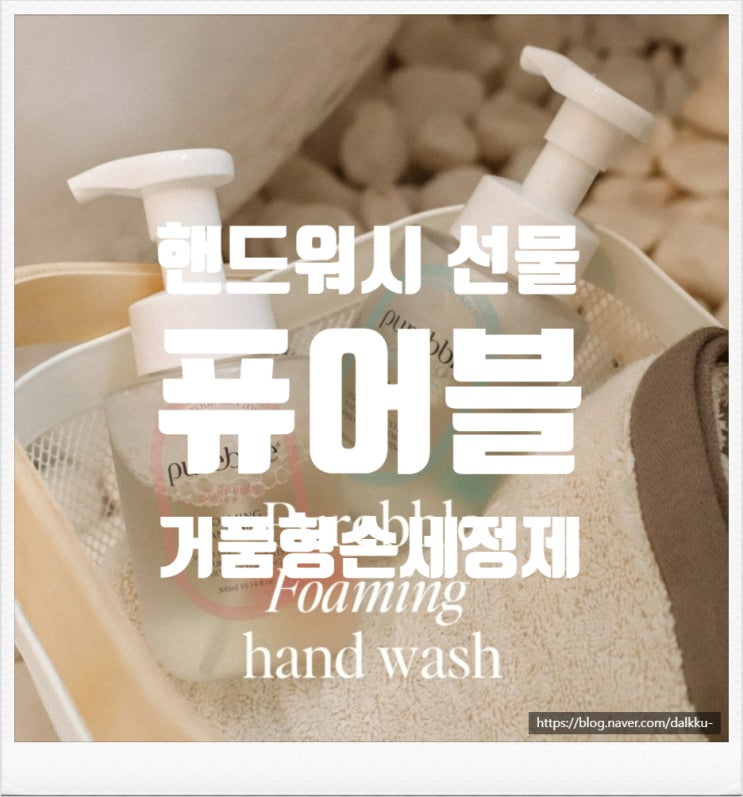  핸드워시 선물 추천 퓨어블 프리미엄 거품형 손세정제