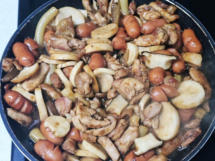 소갈비양념 활용! 간장 양념 닭갈비 레시피