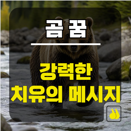 곰 꿈 강력한 치유의 메시지
