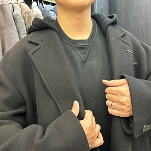 송지오옴므 남성 후드 블랙 코트 추천 SG6CT900BK 구매 후기
