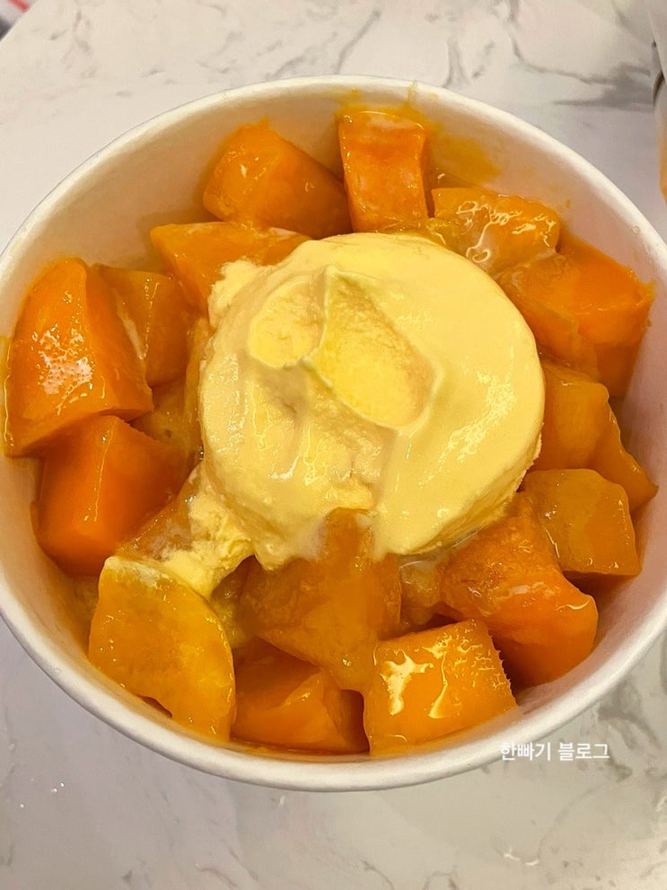  대만 타이베이 시먼딩 망고 빙수 추천 : 시먼망고빙수 (ximen mangoshaved ice)