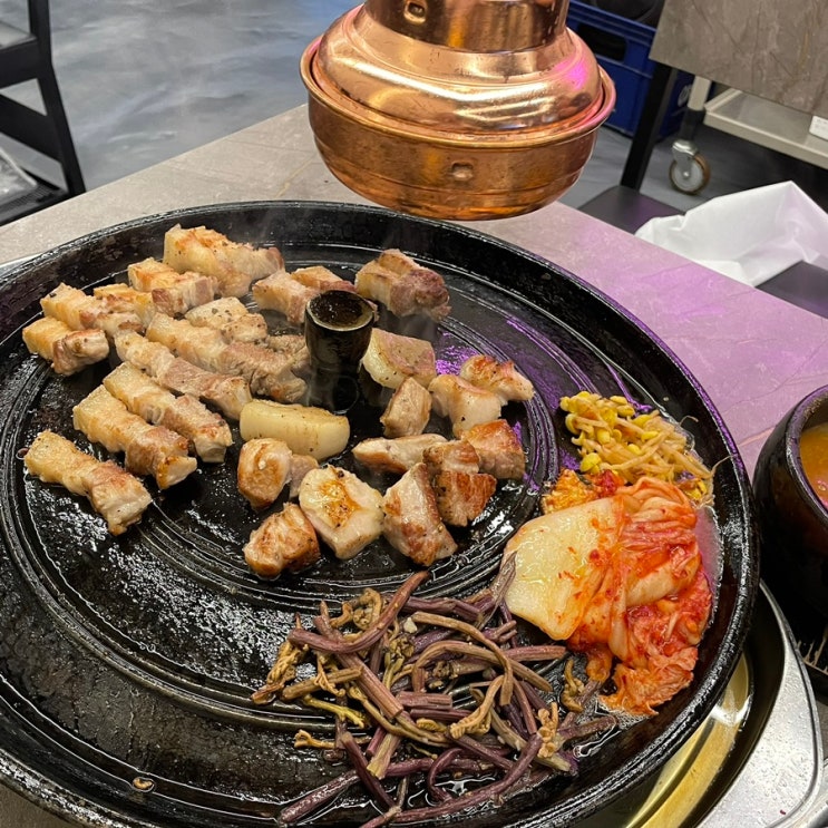  평택 동삭동맛집 구워주는 고기집 제주솥님 지제본점 솥뚜껑구이전문점