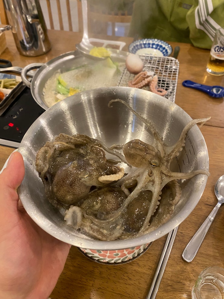  겨울철 군산샤브샤브 생각날 때 수송동 동일샤브 생쭈꾸미샤브 가족모임 8인식사 군산맛집추천