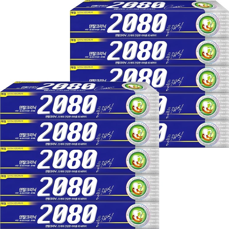  2080 클래식 치약, 170g, 10개