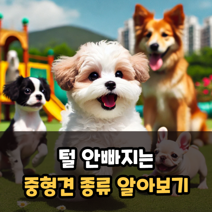  털 안빠지는 중형견 종류