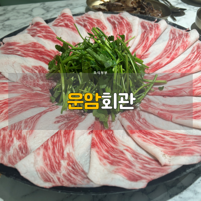  [잠실] 이영자도 반한 한우차돌박이구절판 맛집 '운암회관'