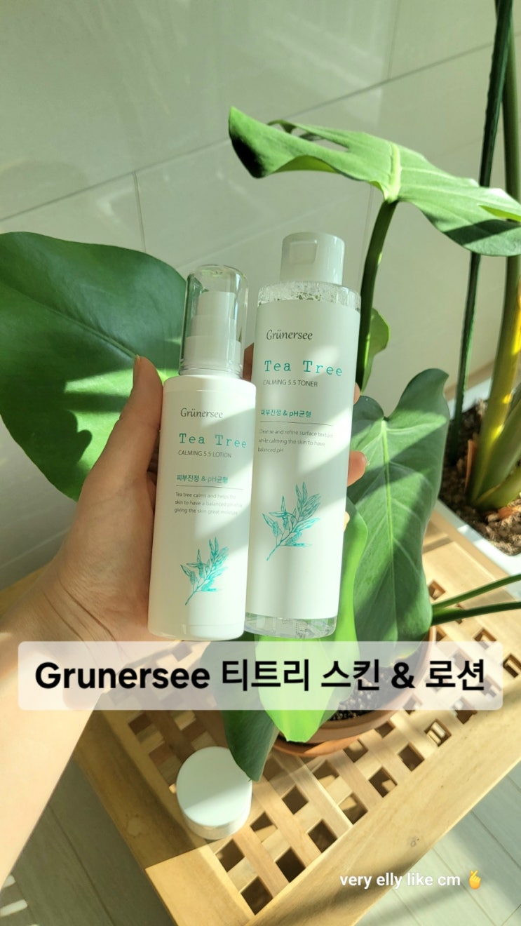  피부진정엔 티트리스킨 그뤼너씨 티트리토너 티트리로션