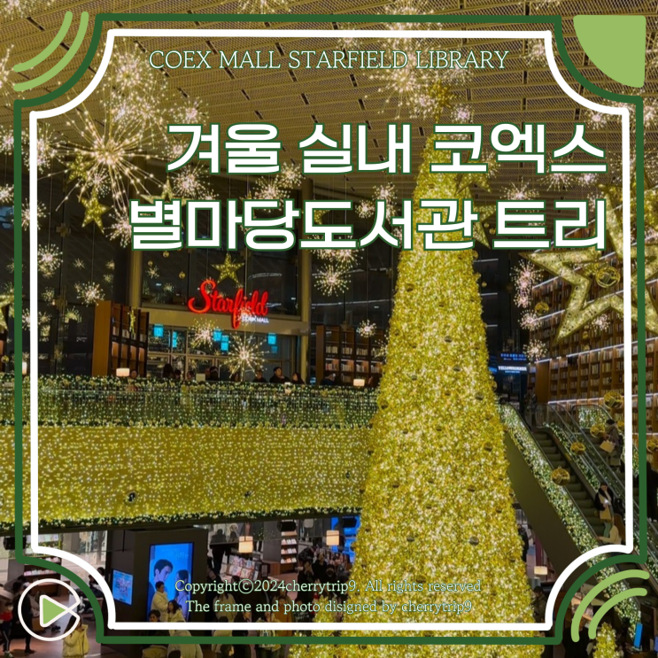 서울 겨울 실내 코엑스 별마당도서관 트리 위치