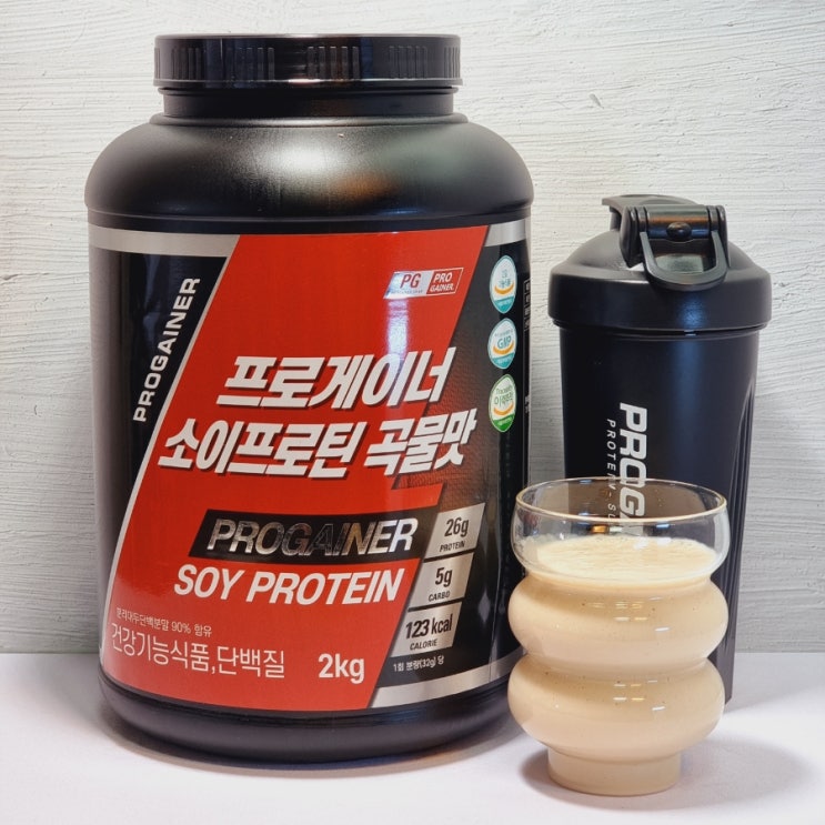  식물성단백질 추천 프로게이너 소이프로틴 곡물맛