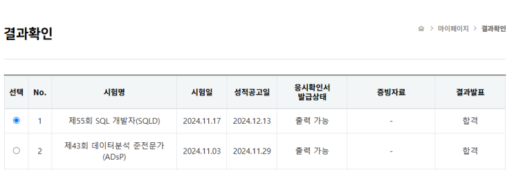 ADsP + SQLD 자격증 합격 수기
