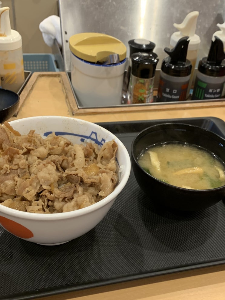  일본 오사카 자유여행 맛집 [마쓰야(마츠야)닛폰바시점][규동맛집][쇠고기덮밥]