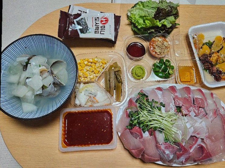  파주 맛집 회선장, 신선한 해산물을 포장해 겨울의 가족 모임을 즐기다