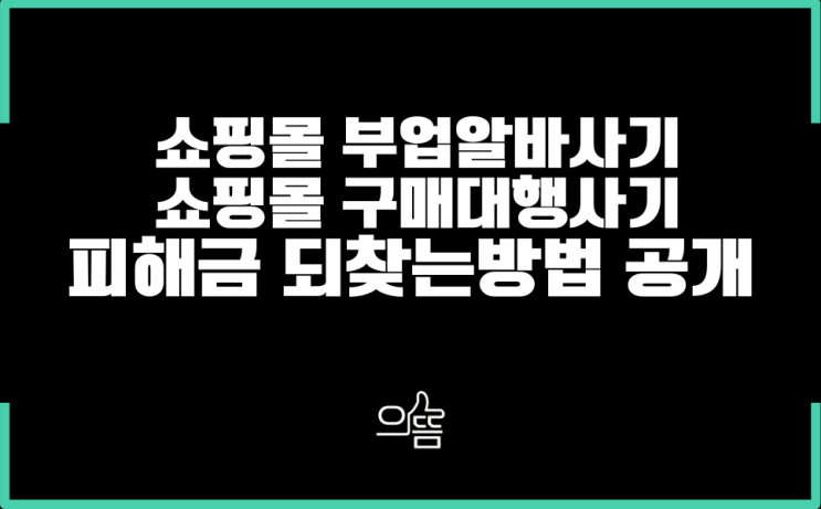  구매대행 쇼핑몰팀미션사기 지급정지로 피해금되찾은후기!!