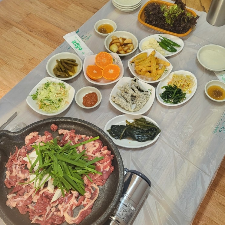  부산 기장 오리고기 맛집 엄마 손맛이 느껴지는 감나무집