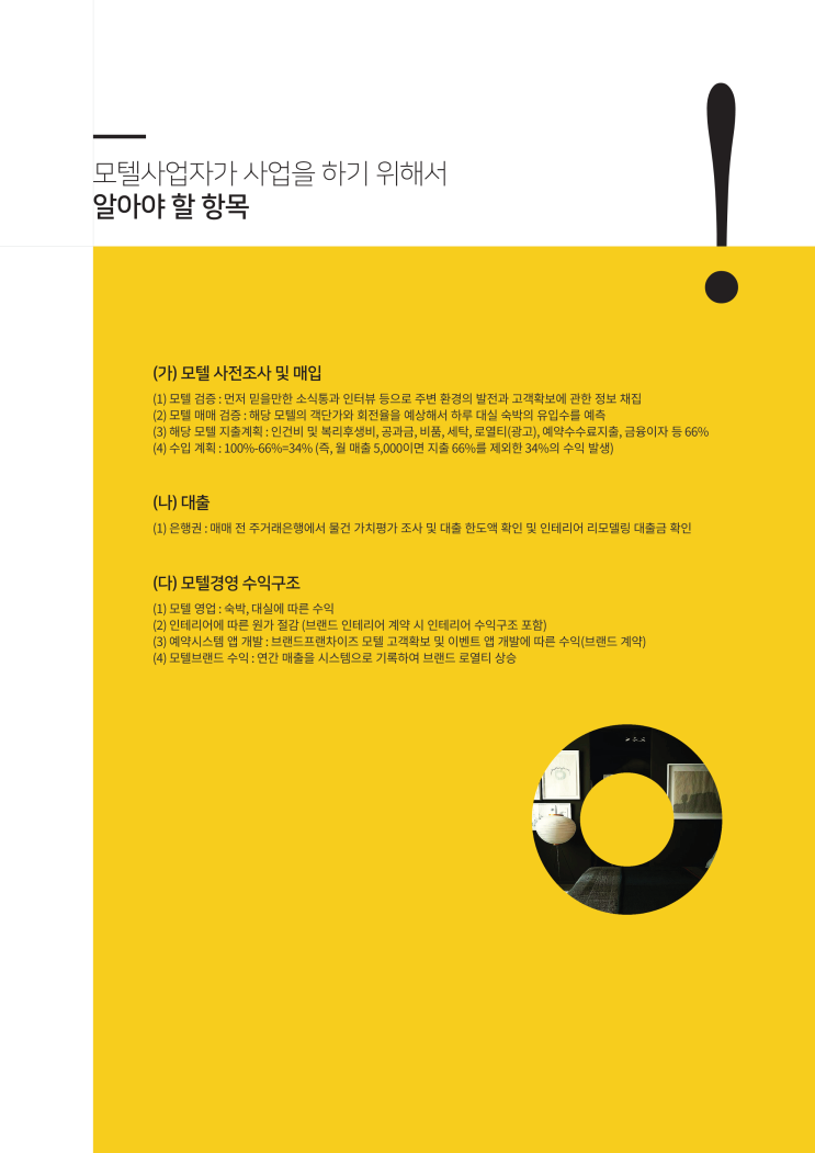  모텔사업자가 사업을 하기 위해서 알아야할 항목