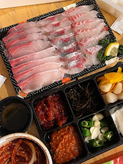  제주 함덕 야장 분위기 횟집 바닷골에서 내돈내산으로 회포장하기