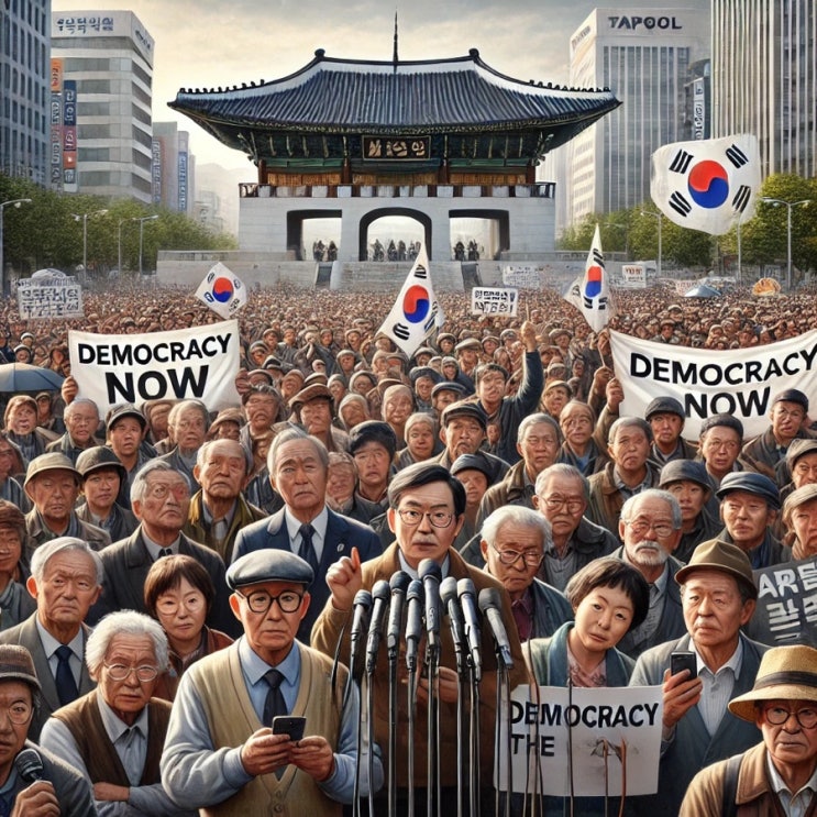 “노인단체의 <b>시국선언</b>: 내란 수괴 <b>윤석열</b> 즉각 구속·<b>파면</b> 요구”