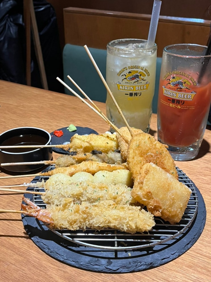  성남 모란역 술집 쿠시카츠 맛집 볼하이 본점 토마토하이볼 망고츄하이 추천