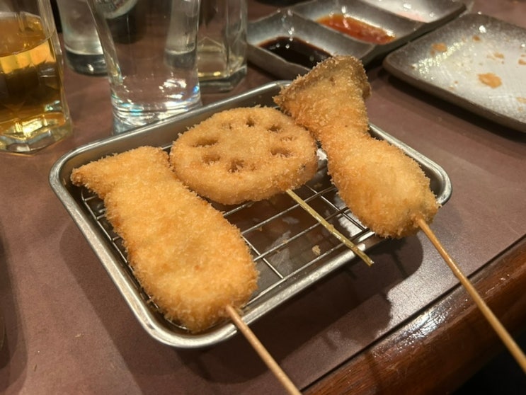  일본 오사카 도톤보리 현지인 쿠시카츠 맛집 란푸야 らんぷ屋