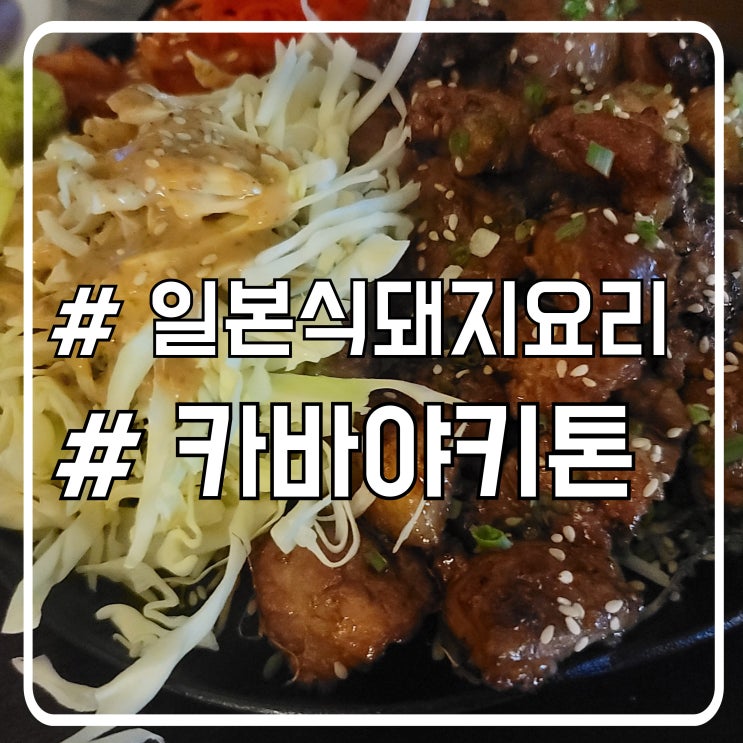  의정부 회룡역 이자카야 맛집 안주가 아닌 요리를 파는 술집 카바야키톤