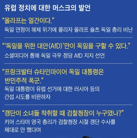 일론 <b>머스크</b>, 혁신가에서 <b>유럽 정치</b>판 트롤로? 각 나라 반응