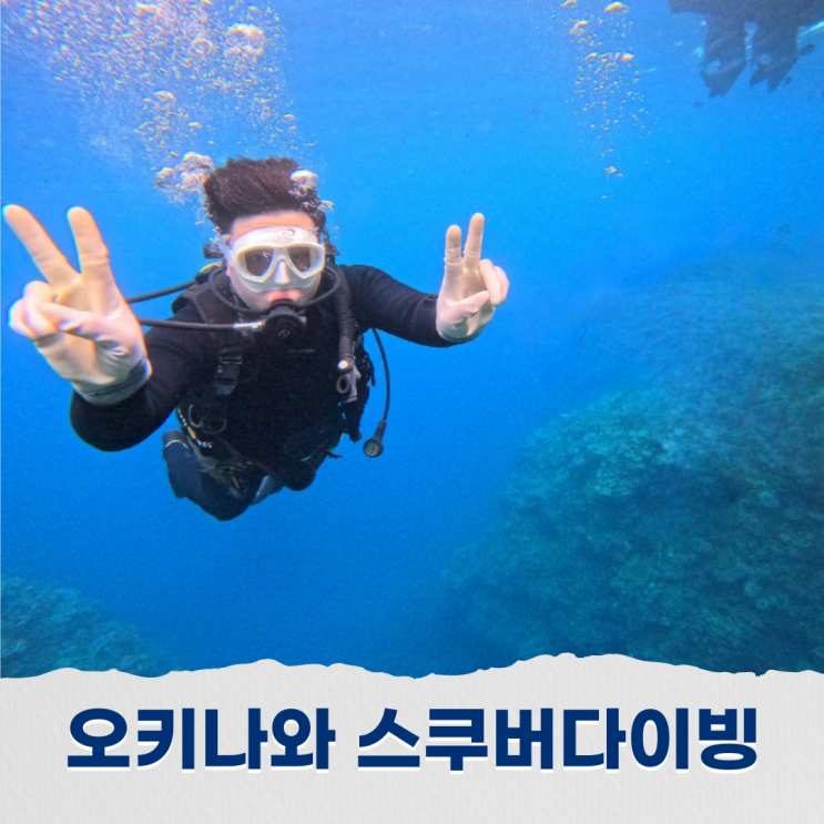  오키나와 스쿠버다이빙 : 푸른 동굴 포인트에서 체험다이빙 경험하기