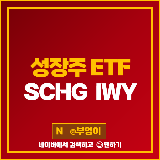 성장주 미국 ETF 투자 방법 SCHG IWY 주가 배당 수익률 성장주 미국 ETF 투자 방법 SCHG IWY 주가 배당 수익률