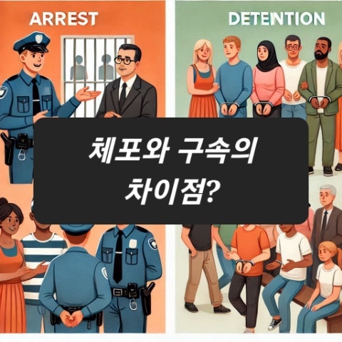  체포와 구속의 차이점(ft. 체포영장은 구속영장보다 발부받기 쉬운가요?)
