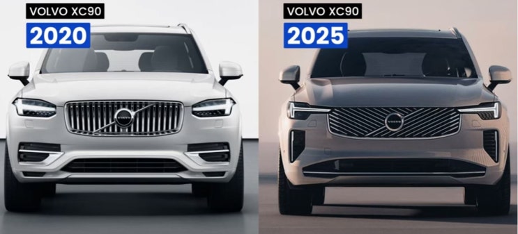 2025 신형 볼보 xc90 페이스리프트 vs 제네시스 gv80 장기렌트카 당신의 선택은?