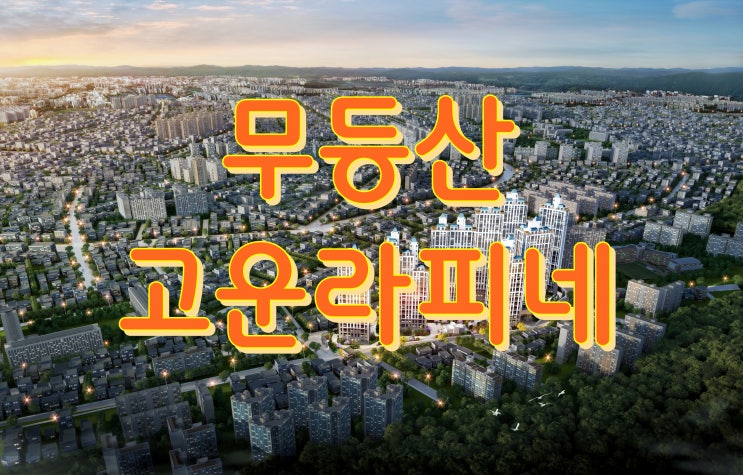  무등산 고운라피네 10년전세 공급정보 알려드립니다  !