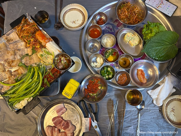  미나리 생삼겹살이 맛있는 영등포 삼겹살 맛집 잠수교집 여의도 직영점