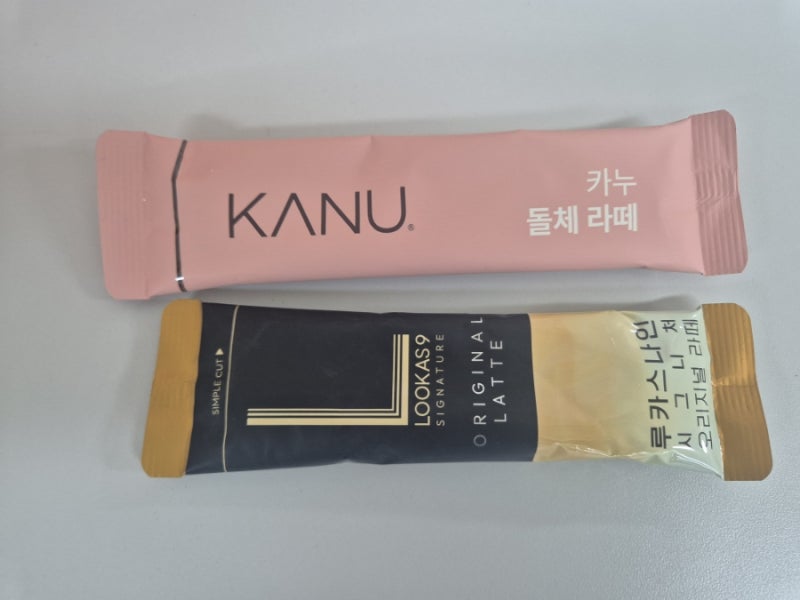 인스턴트 라떼커피 비교 : 카누돌체라떼 루카스나인시그니처 오리지널라떼