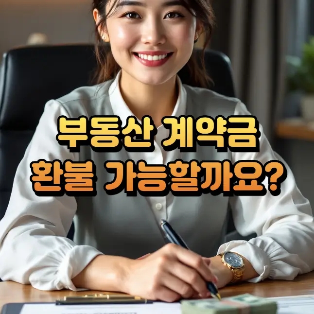  부동산 계약금 환불, 모든 경우의 수 완벽 정리 (사례/절차 총망라)
