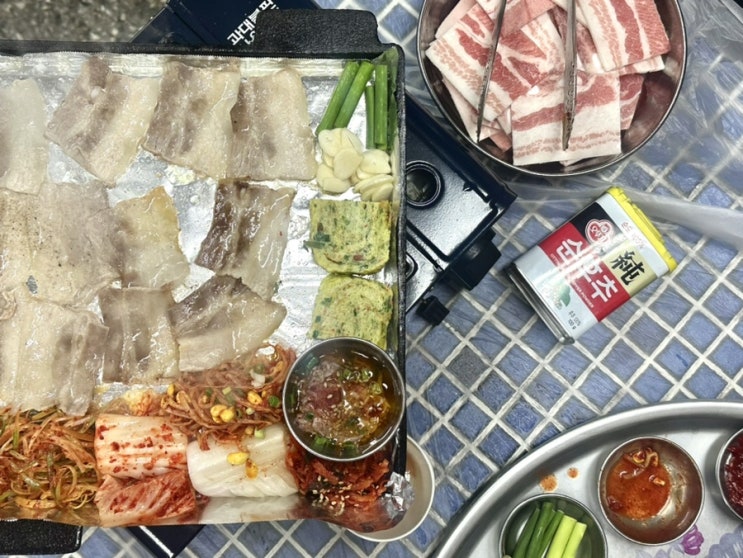  보광동 회식 맛집 잠수교집 보광 본점 냉삼 얼큰순두부