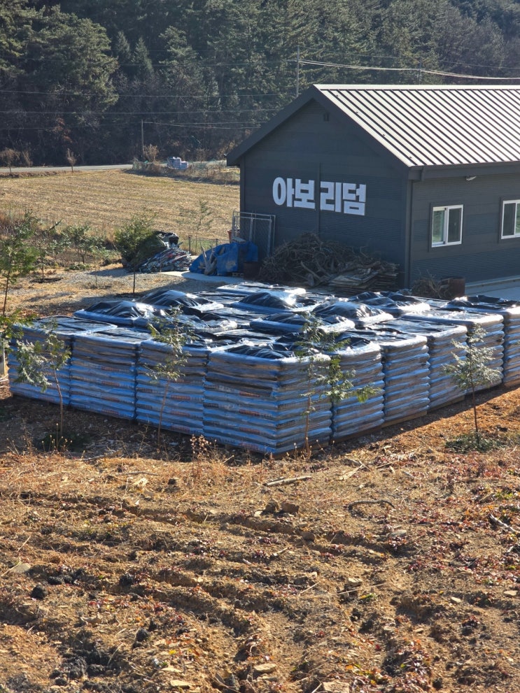  사천편백림 대추나무 유기농 퇴비