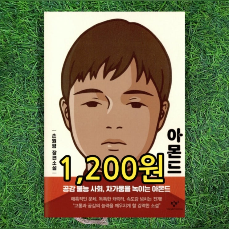  아몬드 소설 책 양장 손원평 작가 소설 창비 1,200원 줄거리 요약 창비 청소년문학상 아몬드 ≒  아미그달라 편도체 감정표현 불능증 감정 불능