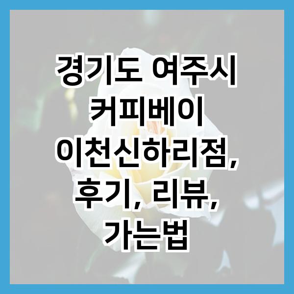 커피베이이천신하리점 사진 2