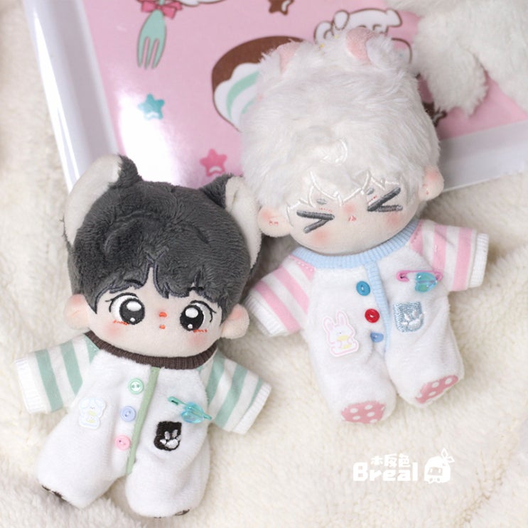  10cm 토끼 마카롱 인형옷 아이돌인형옷