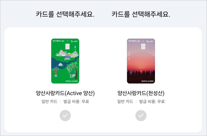 양산사랑카드 발급 신청 및 충전 가맹점 사용법