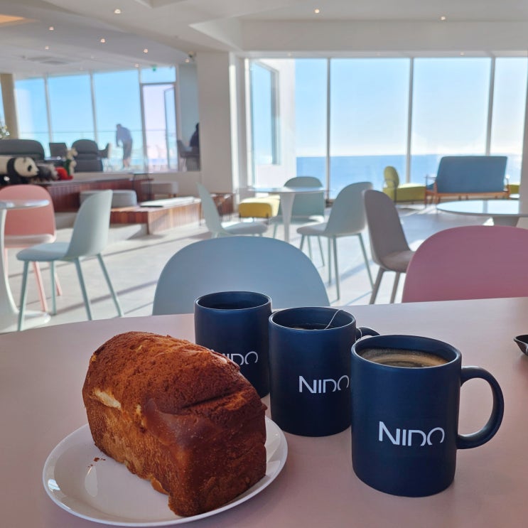  부산 기장 대형카페 오션뷰 맛집 카페 니도 NIDO