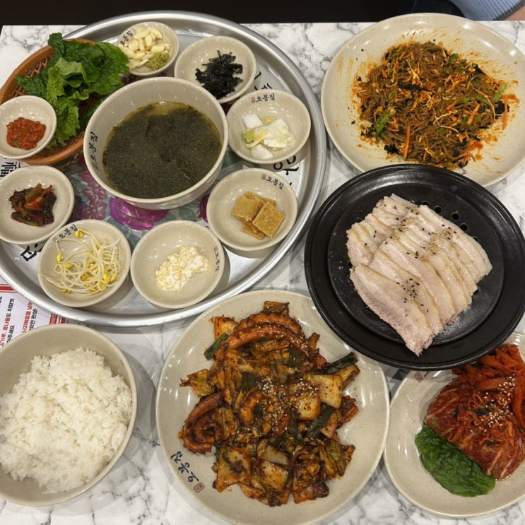  광주 첨단 맛집 낙지볶음 보쌈 한식맛집 오봉집