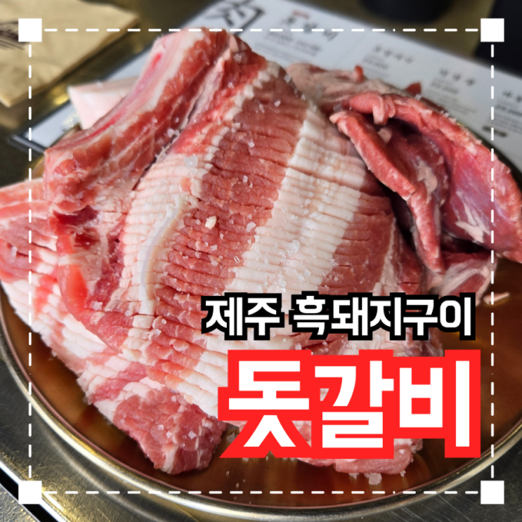  제주도 이영자님 맛집 흑돼지구이집 '명호돗갈비' 내돈내산 솔직후기